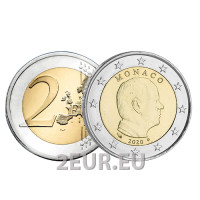 Monaco 2 euro FDC 2020 - Principe Alberto II