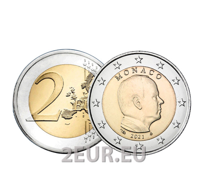 Monaco 2 euro FDC 2021 - Principe Alberto II