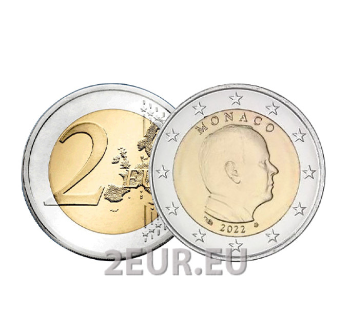 Monaco 2 euro FDC 2022 - Principe Alberto II