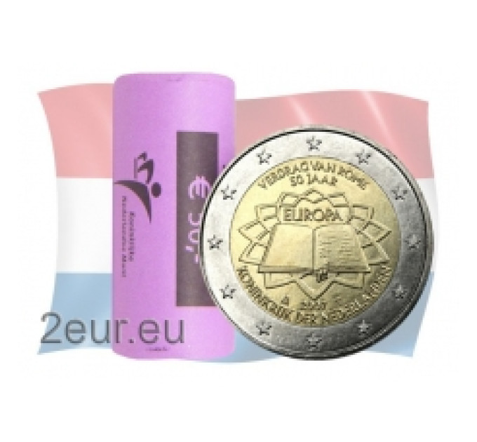 Olanda 2 euro UNC rotolo 2007 - Trattato di Roma