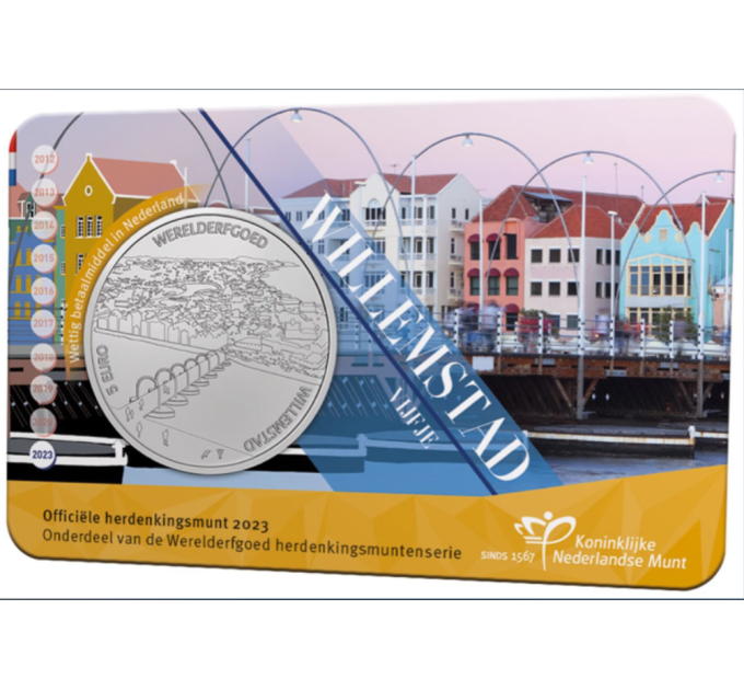 Paesi Bassi 5 euro UNC 2023 – Willemstad Fiver