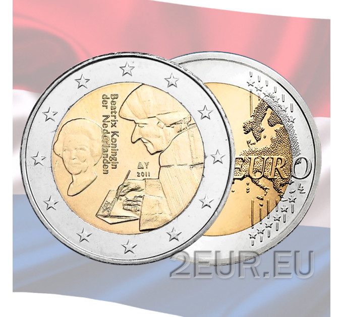 Paesi Bassi 2 euro UNC 2011 - Erasmus di Rotterdam