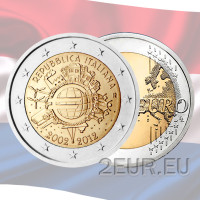 Paesi Bassi 2 euro UNC 2012 - 10 anni di Euro Cash