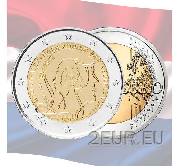 Paesi Bassi 2 euro UNC 2013 - 200° Anniversario del Regno dei Paesi Bassi