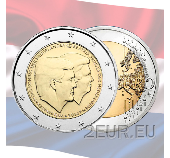 Paesi Bassi 2 euro UNC 2014 - 200° anniversario del regno dei Paesi Bassi