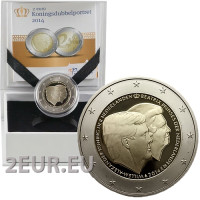 Paesi Bassi 2 euro proof 2014 - Re Guglielmo Alessandro e la principessa Beatrice
