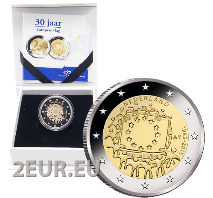 Paesi Bassi 2 euro proof 2015 - Re Guglielmo Alessandro e la principessa Beatrice