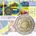 Paesi Bassi 2 euro BU 2012 - 10 anni di Euro Cash  