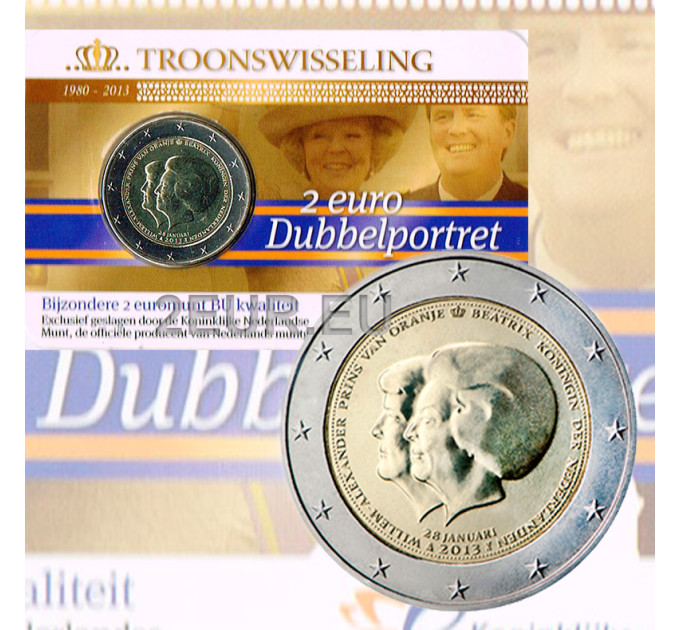 Paesi Bassi 2 euro BU 2013 - Beatrix e Willem Alexander 