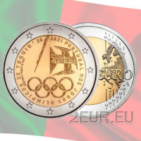 Portogallo 2 euro UNC 2021 - Partecipazione ai Giochi Olimpici di Tokyo