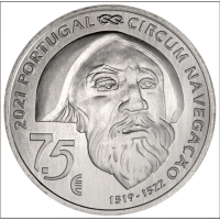 Portogallo 7,5 euro UNC 2021 - V secolo della circumnavigazione del mondo da parte di Ferdinando Magellano - Mactan 1521