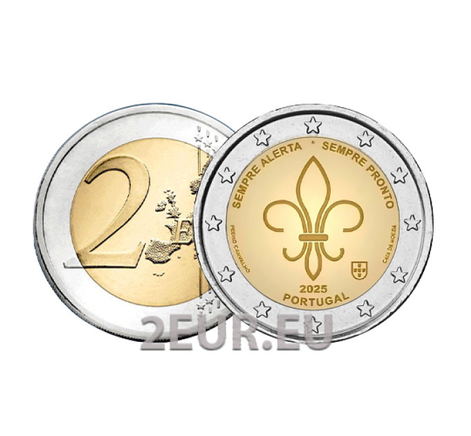Portogallo 2 euro UNC 2025 – Scoutismo mondiale