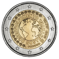Portogallo 2 euro UNC 2025 – Sviluppo sostenibile
