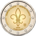 Portogallo 2 euro UNC rotolo 2025 – Scoutismo mondiale