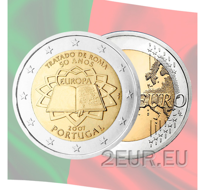 Portogallo 2 euro UNC 2007 - 50 anni del Trattato di Roma