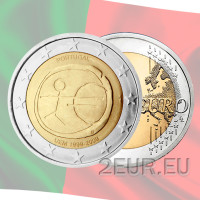 Portogallo 2 euro UNC 2009 - 10 Anni Euro - UEM