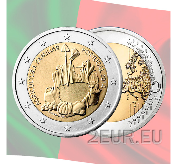 Portogallo 2 euro UNC 2014 - Anno internazionale dell'agricoltura familiare