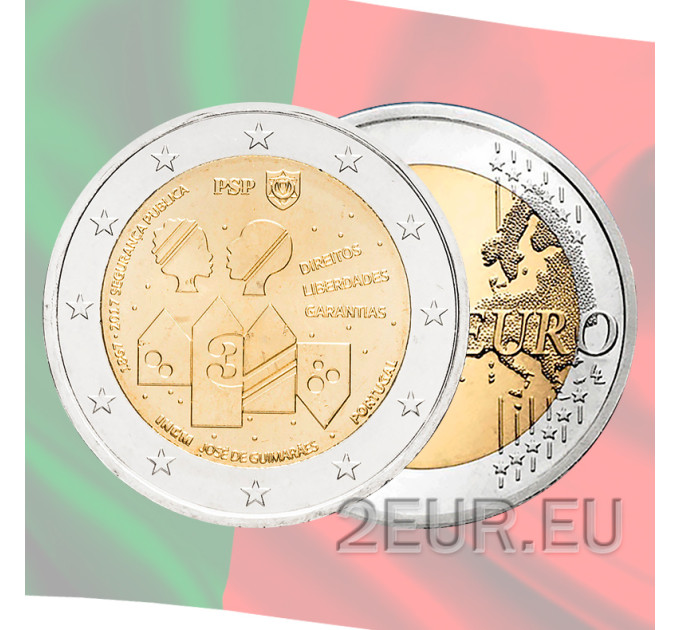 Portogallo 2 euro UNC 2017 - 150 anni di pubblica sicurezza