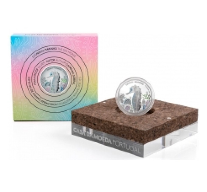 Portogallo 5 euro argento proof 2021 - Cavalluccio marino