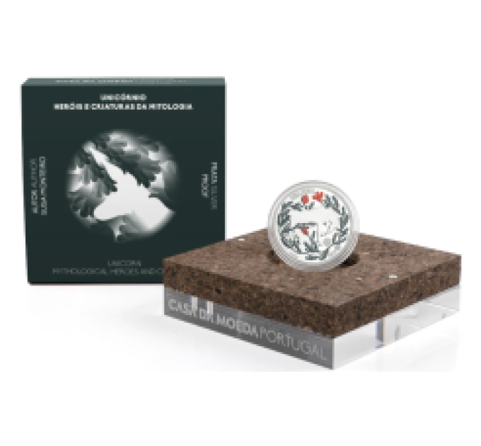 Portogallo 5 euro argento proof 2023 - Unicorno