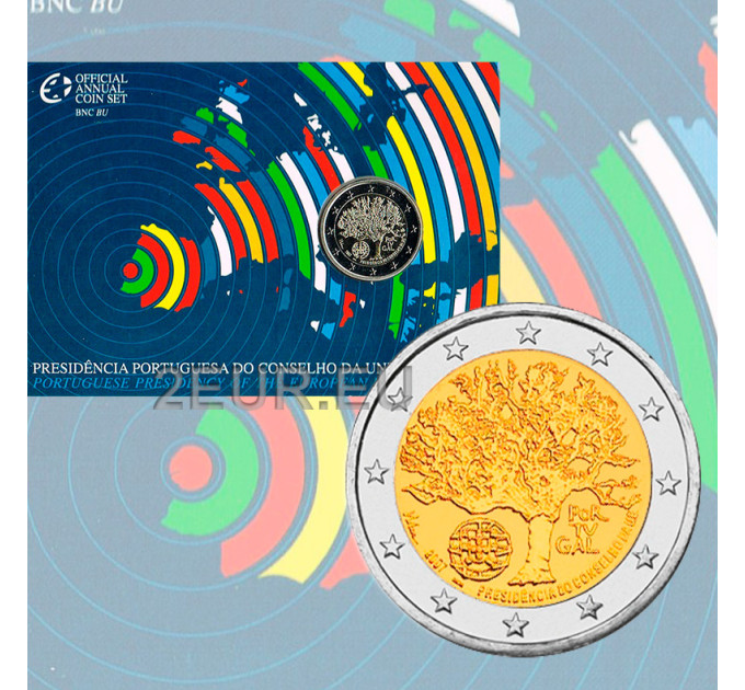 Portogallo 2 euro BU 2007 - Presidenza UE  