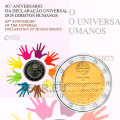 Portogallo 2 euro BU 2008 - 60 anni diritti umani  