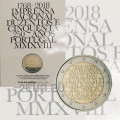 Portogallo 2 euro BU 2018 - 250° Anniversario Ufficio Stampa Nazionale INCM  