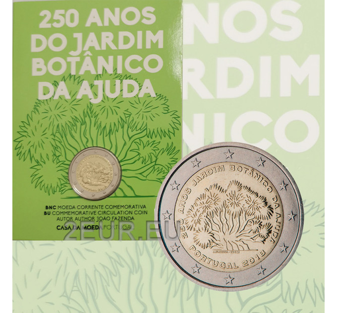 Portogallo 2 euro BU 2018 - 250 anni dalla fondazione dell'orto botanico di Ajuda  