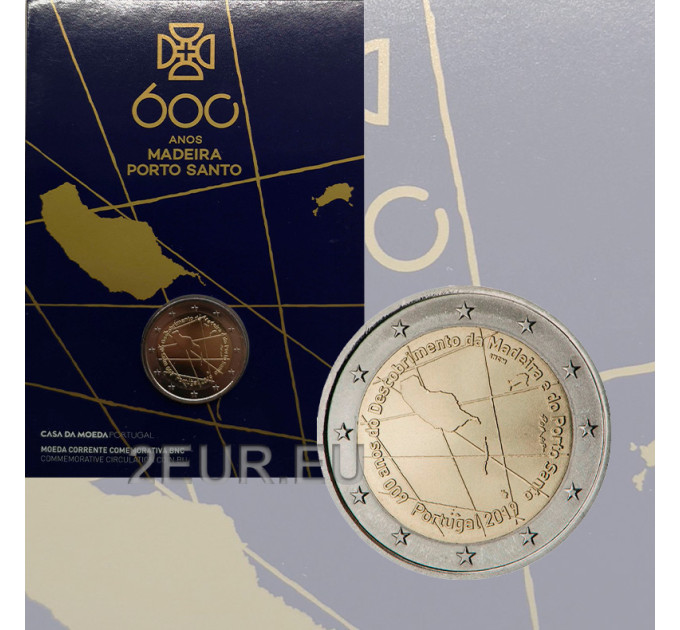 Portogallo 2 euro BU 2019 - 600° anniversario della scoperta dell'isola di Madeira e di Porto Santo  