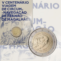 Portogallo 2 euro BU 2019 - 500° Anniversario della Prima circumnavigazione della Terra di Magellan  