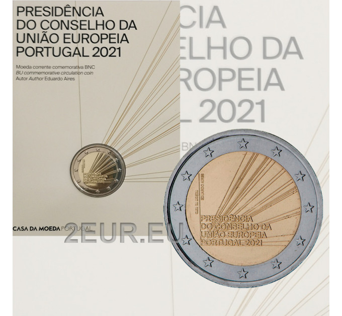 Portogallo 2 euro BU 2021 - Presidenza del Consiglio dell'Unione Europea  