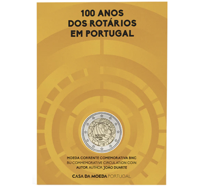 Portogallo 2 euro BU 2026 – Centenaire de la Fondation Rotary au Portugal