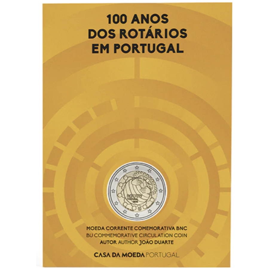 Portogallo 2 euro BU 2026 – Centenaire de la Fondation Rotary au Portugal Portogallo 2 euro BU 2026 – Centenaire de la Fondation Rotary au Portugal