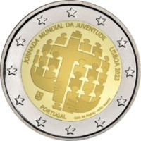 Portogallo 2 euro UNC 2023 – Giornata Mondiale della Gioventù