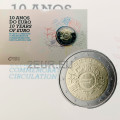 Portogallo 2 euro proof 2012 - 10 anni di Euro Cash  