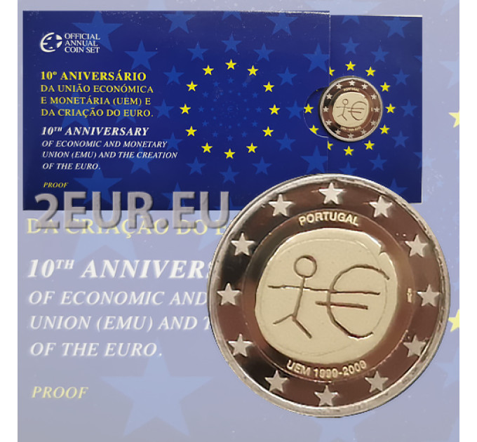 Portogallo 2 euro proof 2009 - 10 Anni Euro - EMU 