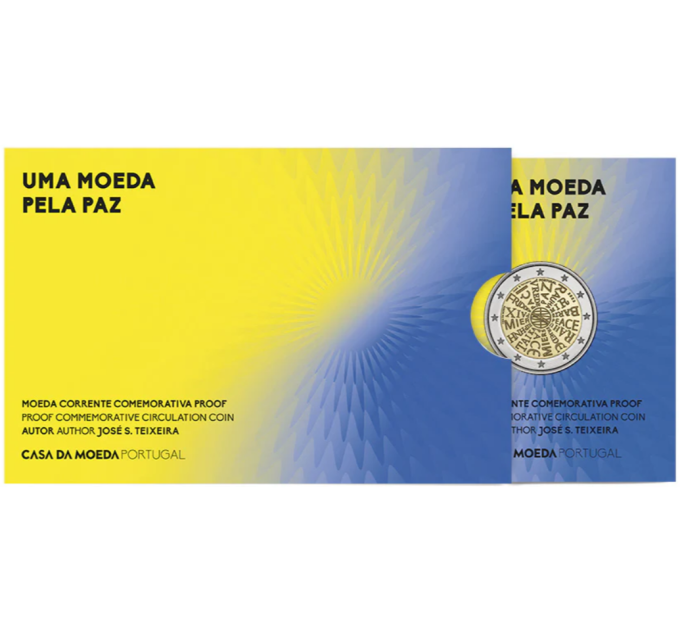 Portogallo 2 euro proof 2023 – La pace nelle nostre mani