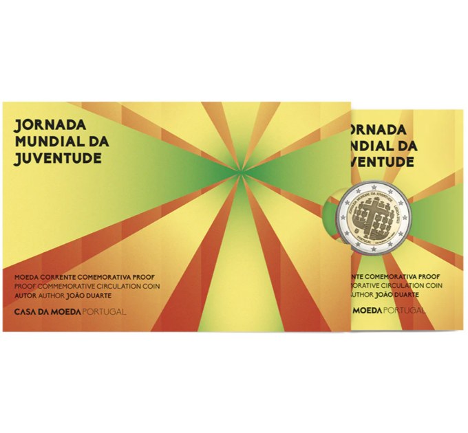 Portogallo 2 euro proof 2023 – Giornata Mondiale della Gioventù