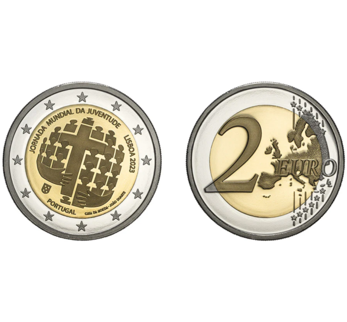 Portogallo 2 euro proof 2023 – Giornata Mondiale della Gioventù