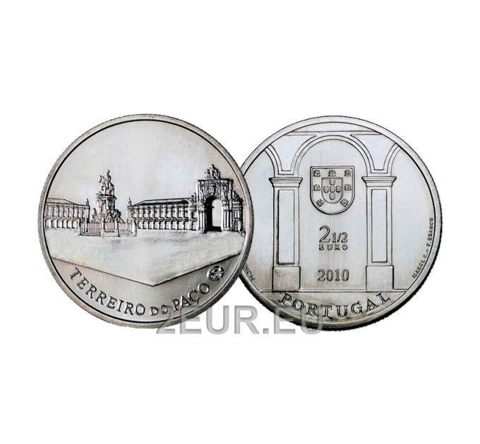 Portogallo 2,5 euro UNC 2010 - TERREIRO DO PAÇO