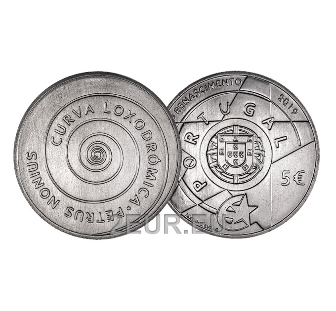 Portogallo 5 Euro UNC 2019 - Programma Europa Star - Rinascimento
