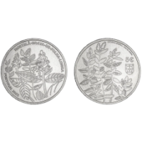 Portogallo 5 euro UNC 2023 - Menta verde a foglia lunga