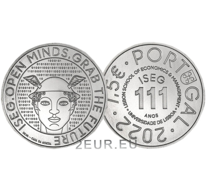 Portogallo 7,5 euro UNC 2022 - 111 anni della Lisbon School of Economics and Management - ISEG
