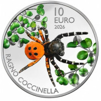 San Marino 10 euro BU 2026 - Ragno Coccinella