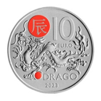 San Marino 10 euro BU 2023 - Calendario lunare cinese - "Drago"