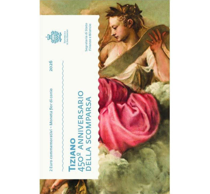 San Marino 2 euro BU 2026 - 450 anniversario dalla scomparsa Tiziano