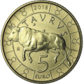 San Marino 5 euro UNC 2018 - "Toro"