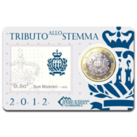 San Marino 1 EURO BU 2012 - 1 EURO + BOLLO