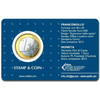 San Marino 1 EURO BU 2012 - 1 EURO + BOLLO