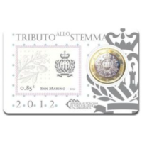 San Marino 1 EURO BU 2012 - 1 EURO + BOLLO